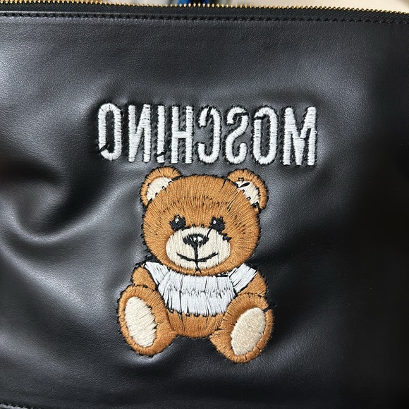 NWOT MOSCHINO COUTURE SS21 JEREMY SCOTT BLACK CLUTCH - Picture 4 of 5